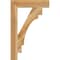 Ekena Millwork Merced Block Rough Sawn Bracket, Western Red Cedar, 4"W x 22"D x 34"H BKT04X22X34MRC05RWR - alternate 2